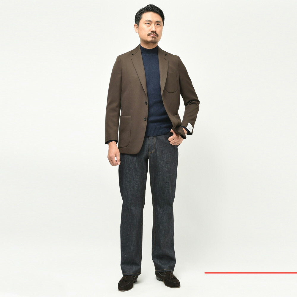 CARUSO（カルーゾ）ZEROゼロ ポリエステルウールギャバジンソリッド2B