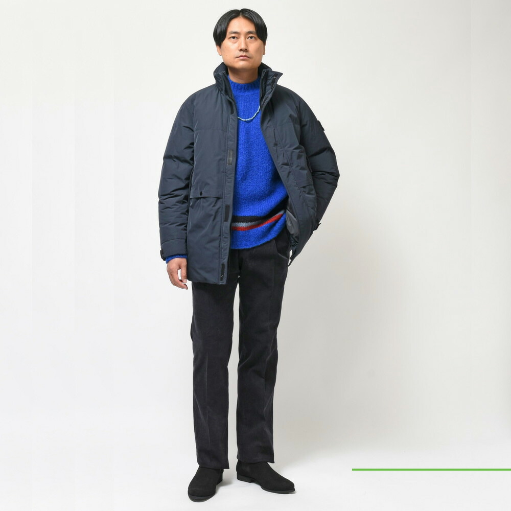 STONE ISLAND(ストーンアイランド) ポリエステルツイルスタンドカラー