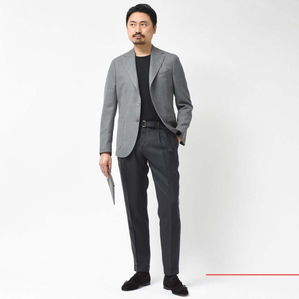 BOGLIOLI（ボリオリ）DOVERドーヴァー ウールホップサックソリッド3B