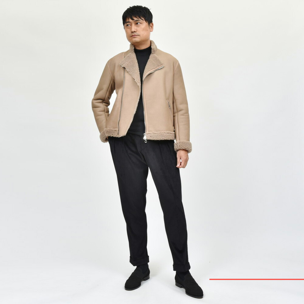 Cinquanta（チンクアンタ）ムートンレザーダブルライダース L925/2