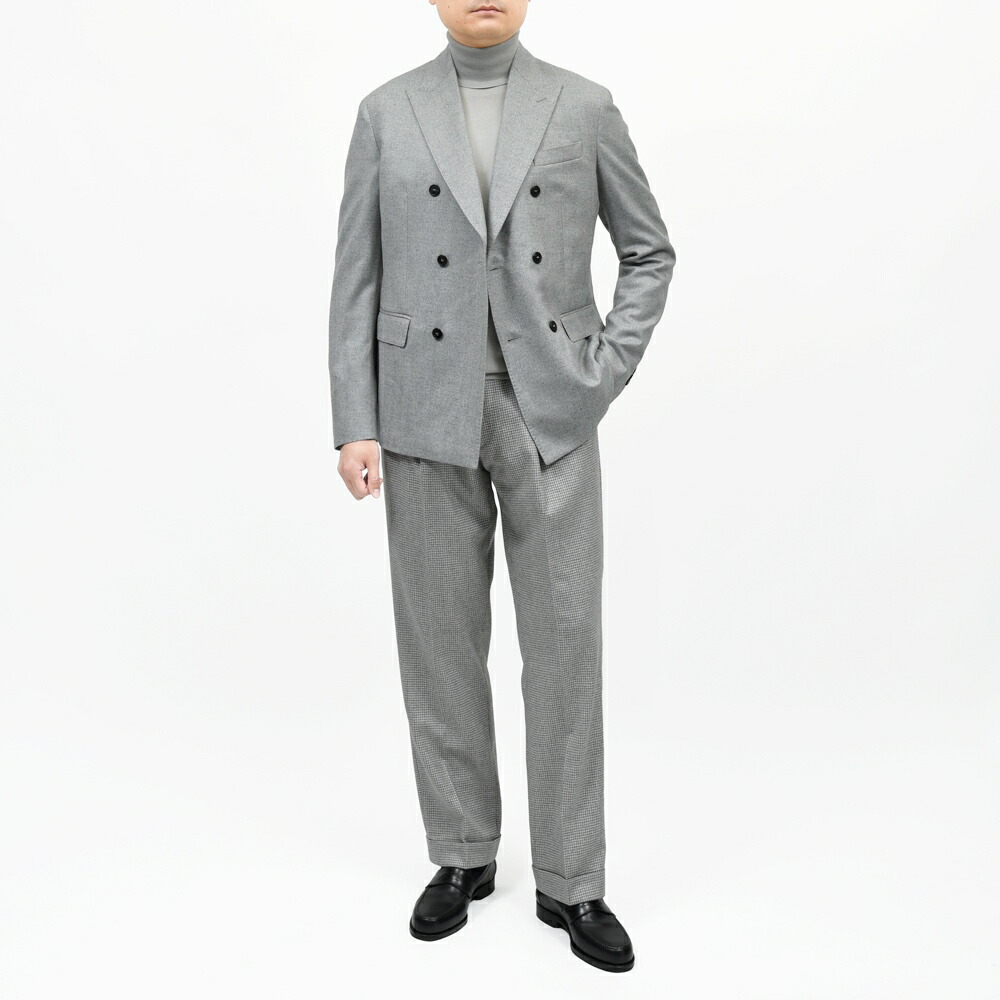 SALE】INCOTEX（インコテックス）ウールサキソニーヘリンボーン6B