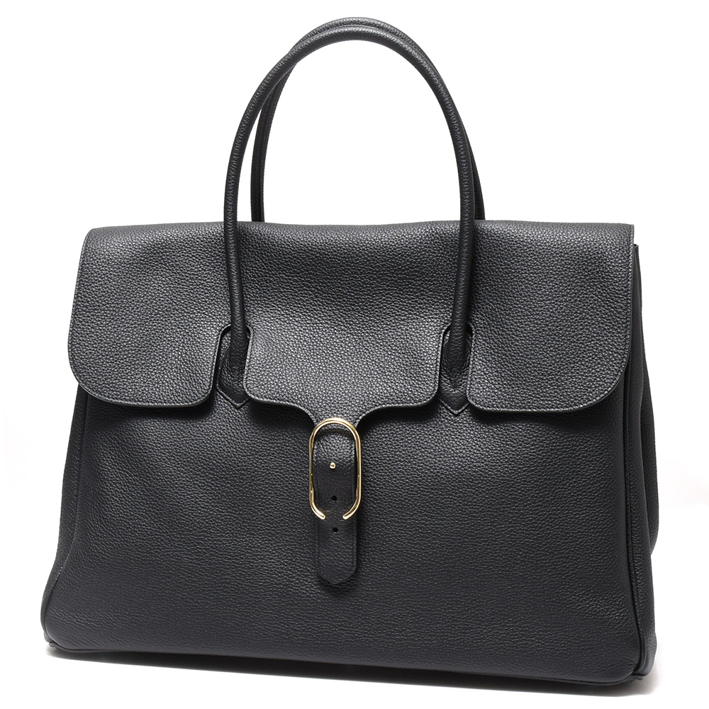 Cisei（シセイ/チセイ）シュリンクレザーフラップトートバッグ/Mサイズ