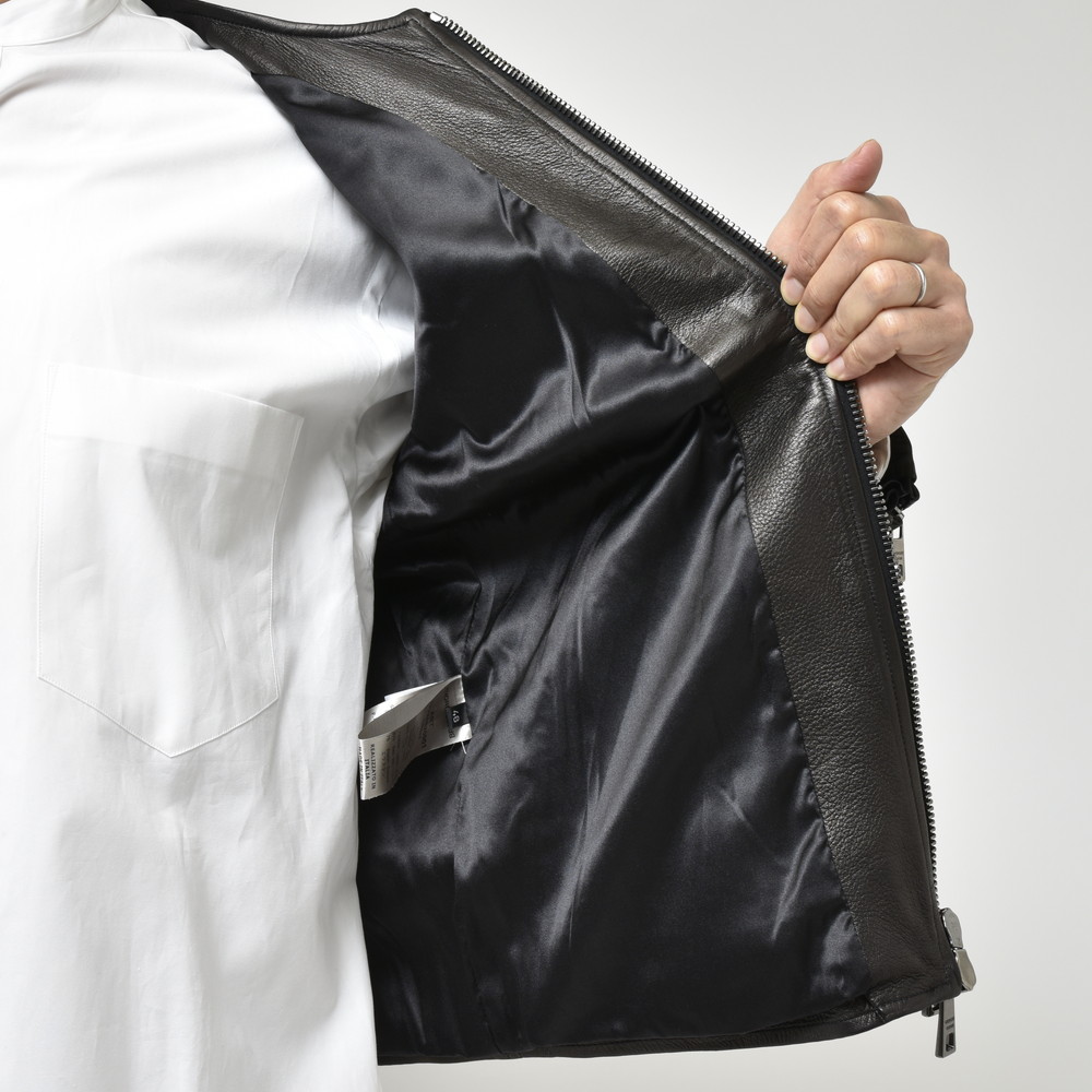 GIORGIO BRATO（ジョルジオ ブラート）ウォッシュドラムレザーノー