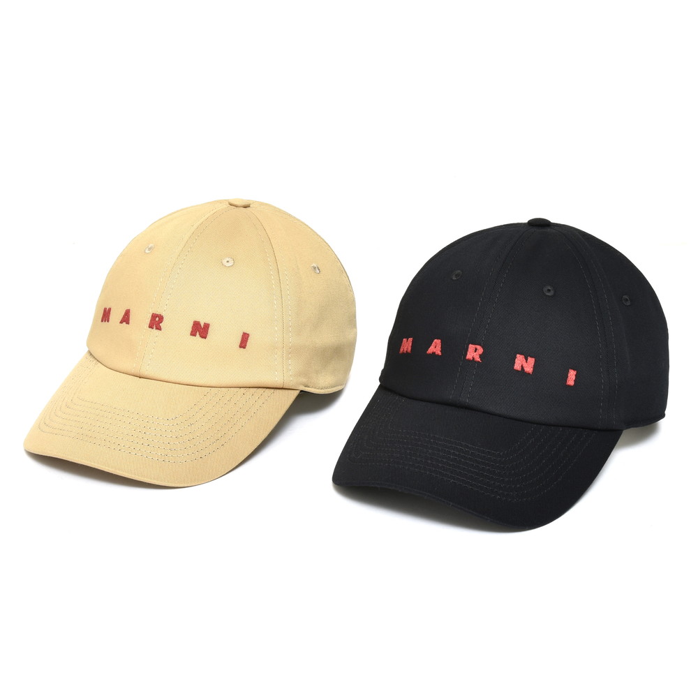 MARNI（マルニ）コットンツイル6パネルロゴキャップ CLZC0108S0 UTC311