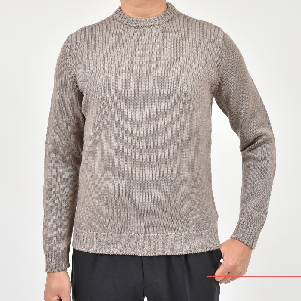 ZANONE（ザノーネ）5ゲージウールクルーネックニット GIRO/SLIM FIT