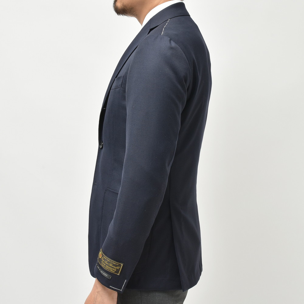 guji（グジ）SUPER130'sウールホップサックソリッド3Bジャケット(MADE