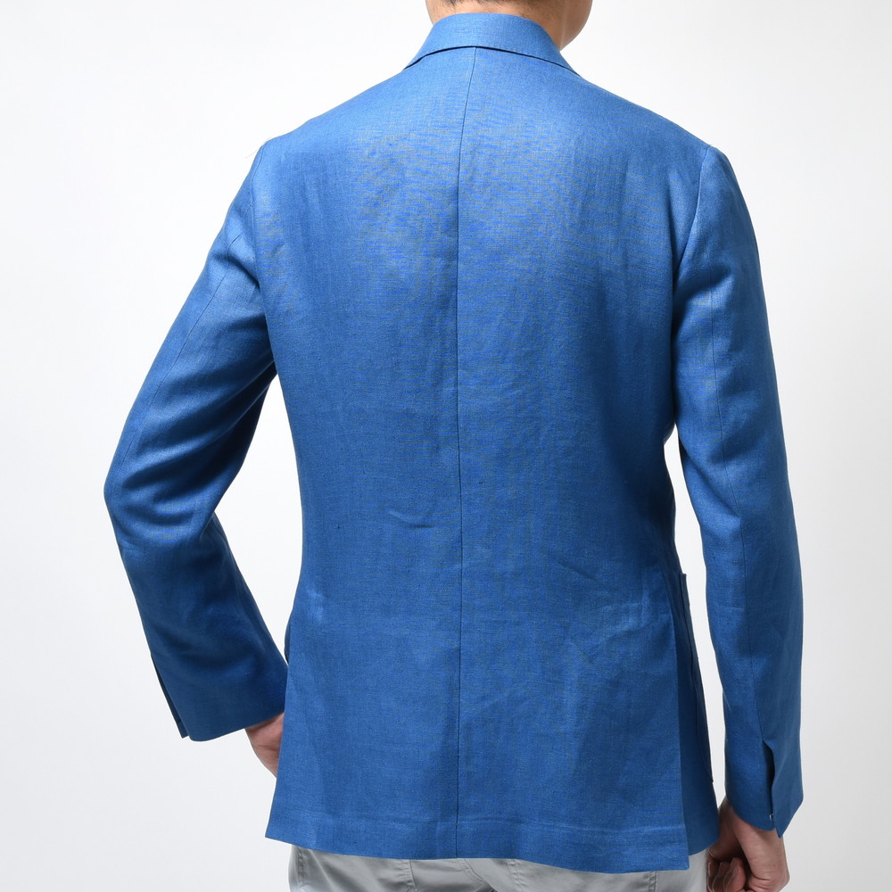 De Petrillo（デ ペトリロ）リネンソリッド4Bダブルジャケット NUVOLA