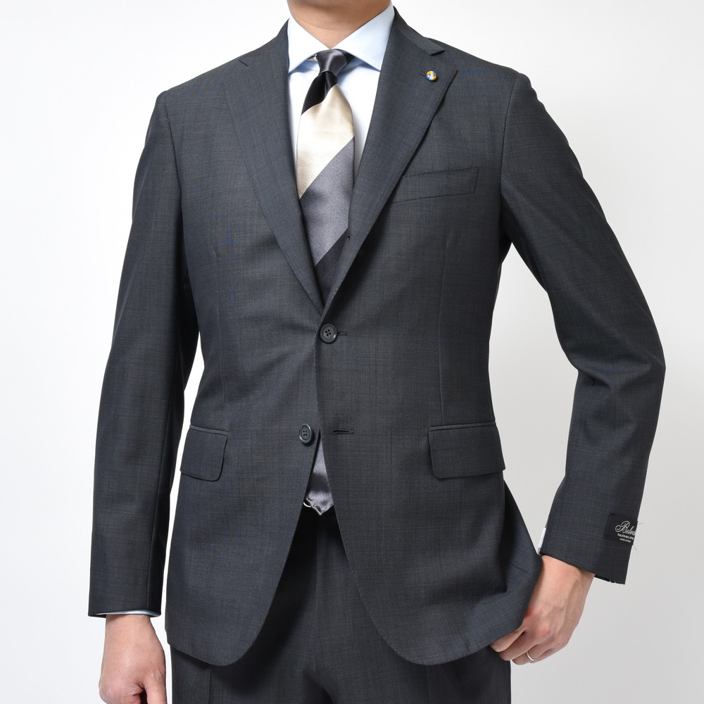 Belvest（ベルベスト）SUPER120'sウールピンヘッド3B1プリーツスーツ