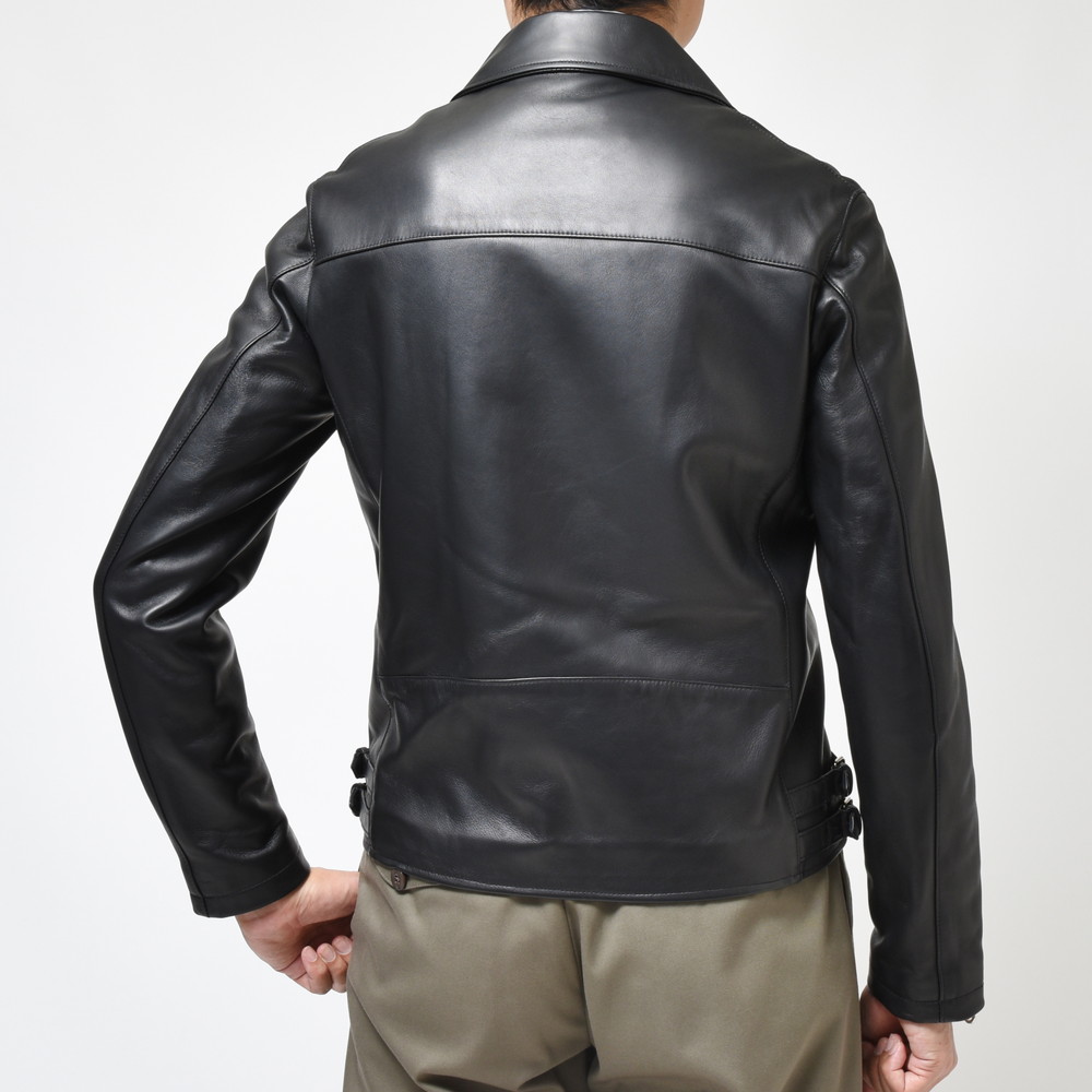 Cinquanta（チンクアンタ）ラムナッパレザーダブルライダース(0.8mm厚