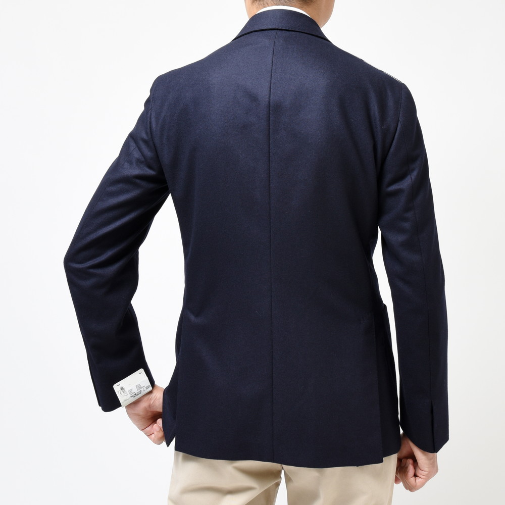 Belvest（ベルベスト）SUPER100'sウールサキソニーソリッド6Bダブル