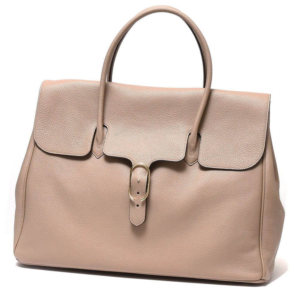 Cisei（シセイ/チセイ）シュリンクレザーフラップトートバッグ/Lサイズ