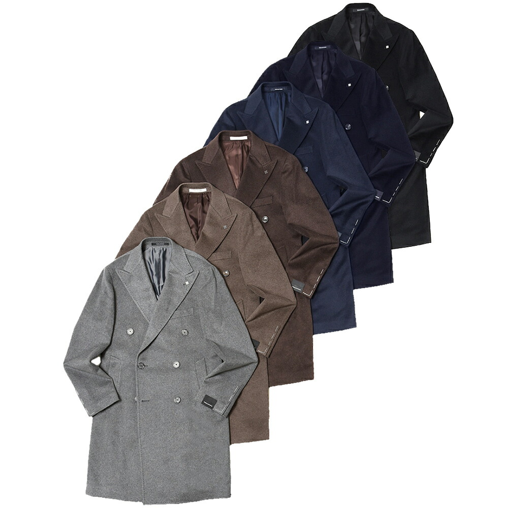 TAGLIATORE（タリアトーレ）カシミアフランネルダブルチェスター