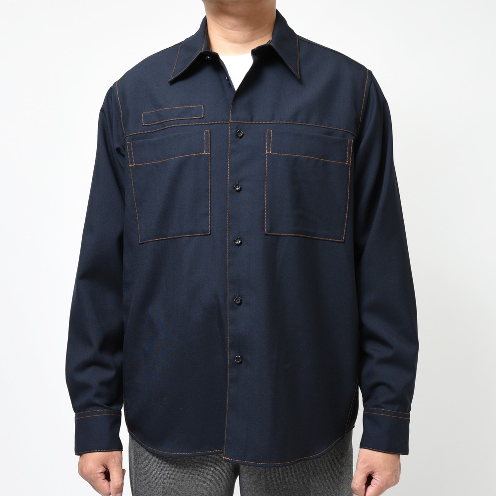 MARNI（マルニ）ウールトロピカルワークシャツ CUMU0016A1 TW839