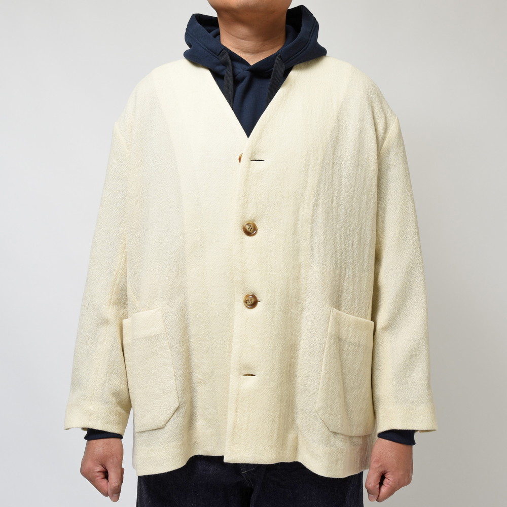 SALE】la favola（ラファーヴォラ）ライトウールノーカラー