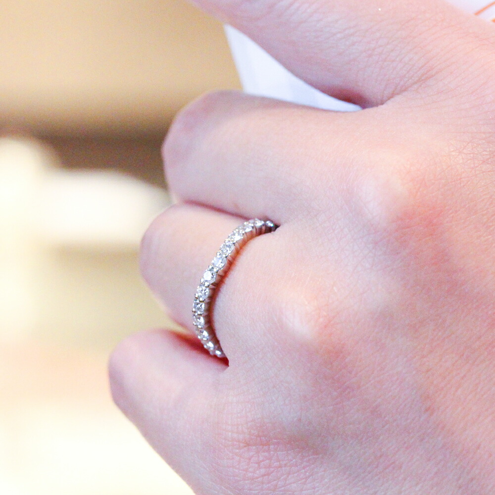 楽天市場】エタニティリング ダイヤモンド 0.56ct プラチナ Pt900