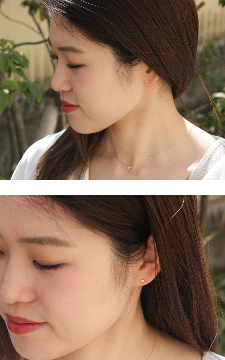 楽天市場】K18 K10 天然 ダイヤモンド 0.025ct 一粒 ピアス 片耳用 ※一