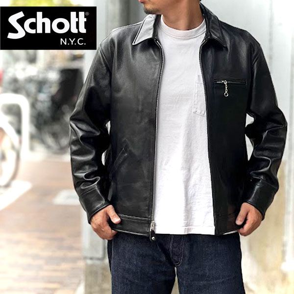 楽天市場】【schott 神戸正規】Schott 羊革 LEATHER TRACKER JACKET