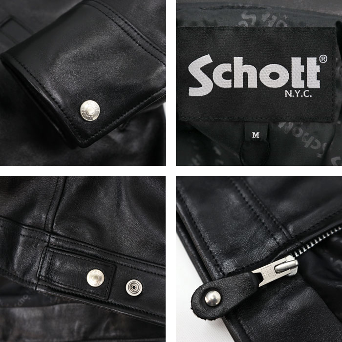 楽天市場】【schott 神戸正規】Schott 羊革 LEATHER TRACKER JACKET