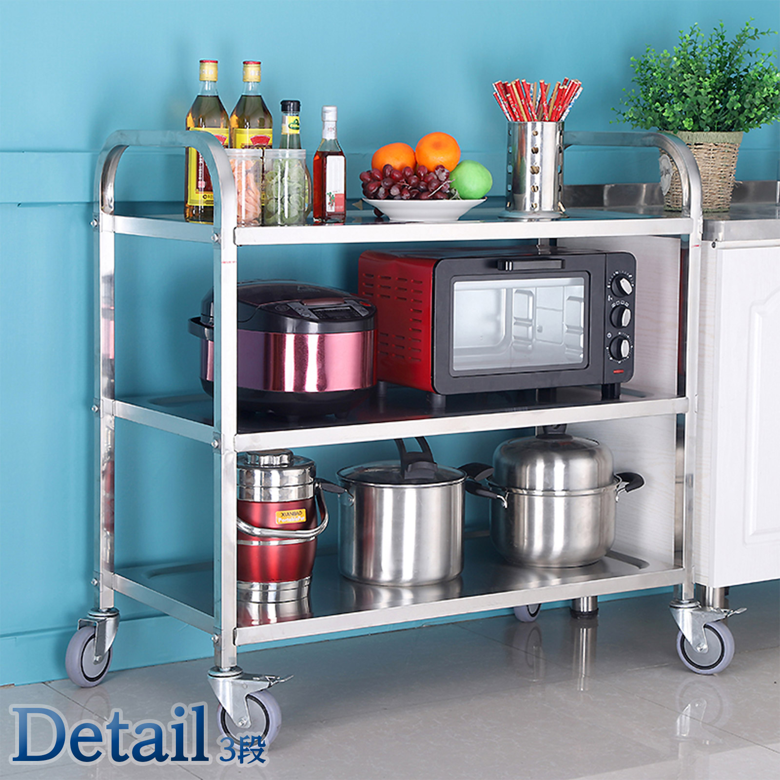 楽天市場】【3/4 20時〜先着100名様20％OFFcpあり】キッチンワゴン