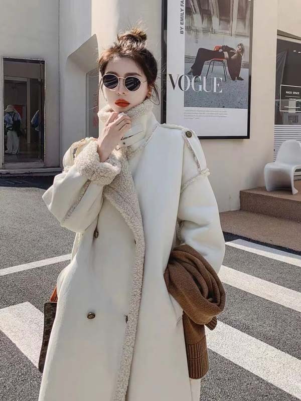 楽天市場】裏ボアコート レディース ロングコート フェイクムートン