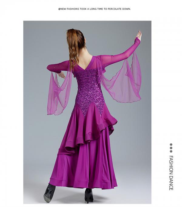 楽天市場】社交ダンスドレス フロート 上品 社交ダンス モダンドレス