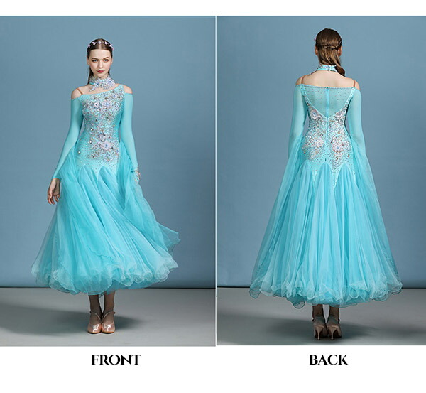 楽天市場】社交ダンスドレス フロート 上品 社交ダンス衣装 モダン