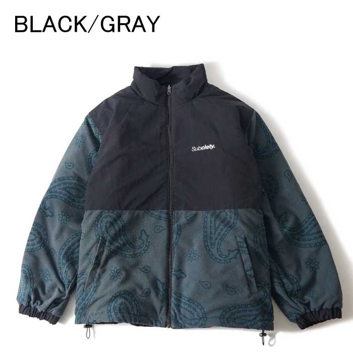 SUBCIETY(サブサエティ) REVERSIBLE NYLON×FLEECE JKT