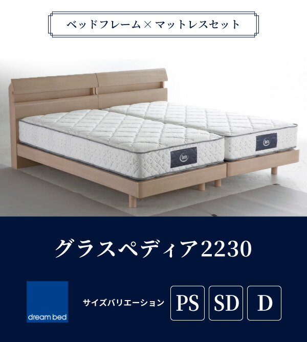 楽天市場】送料・開梱設置無料 ベッド ドリームベッド グラスペディア
