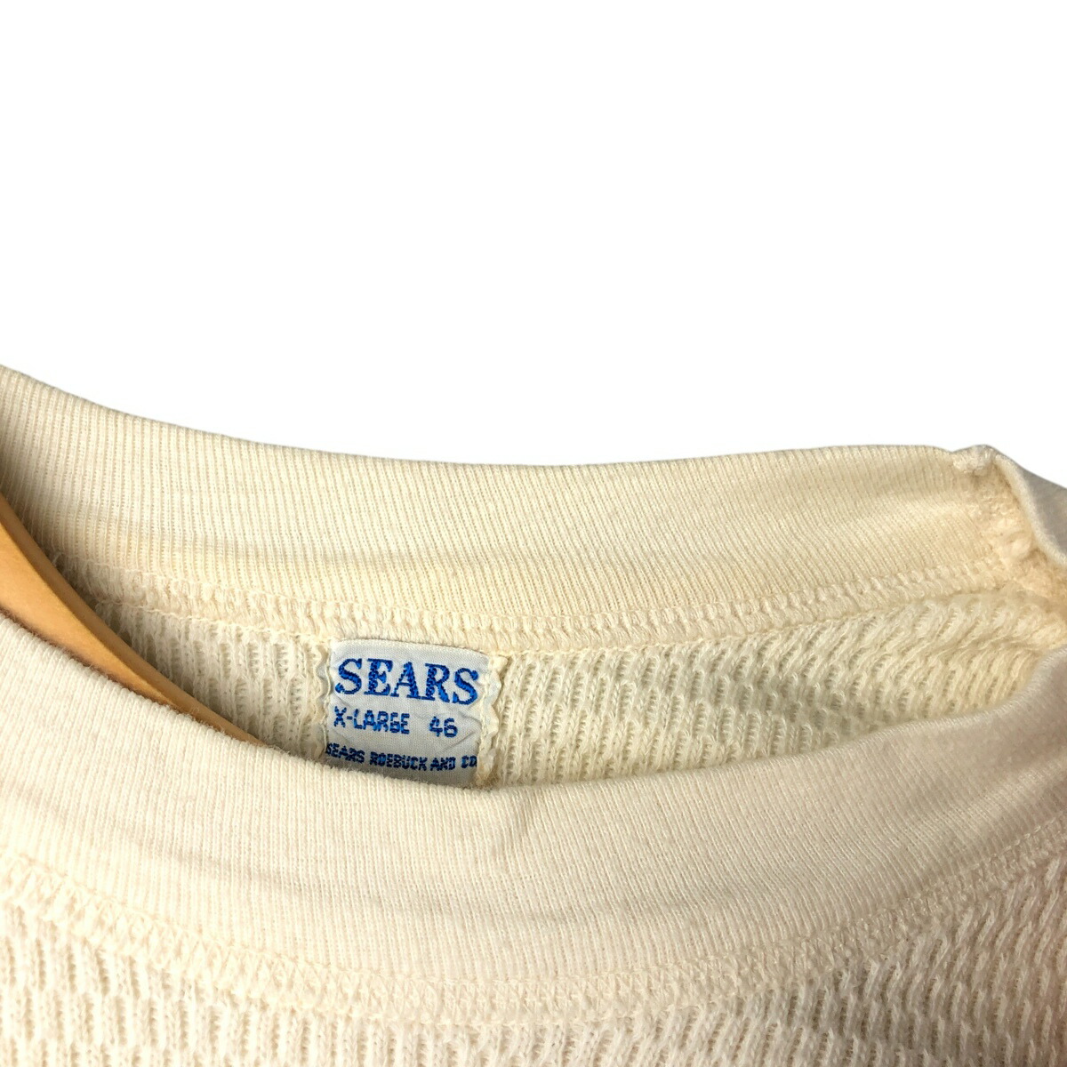 古着 60年代 シアーズ SEARS サーマルロンT ハニカム メンズXL相当