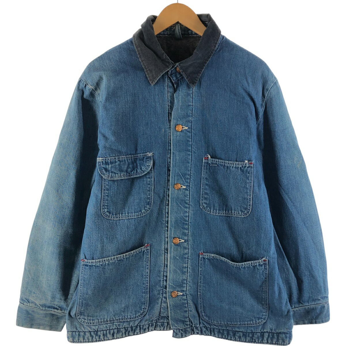 古着 70年代 ラングラー Wrangler デニムカバーオール メンズL相当