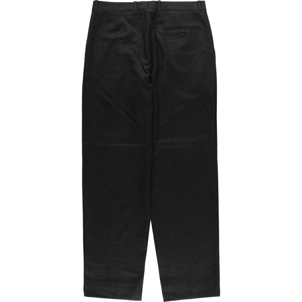 古着 90s CARVEN ワイドスラックス ブラック カシミヤ ウール パンツ