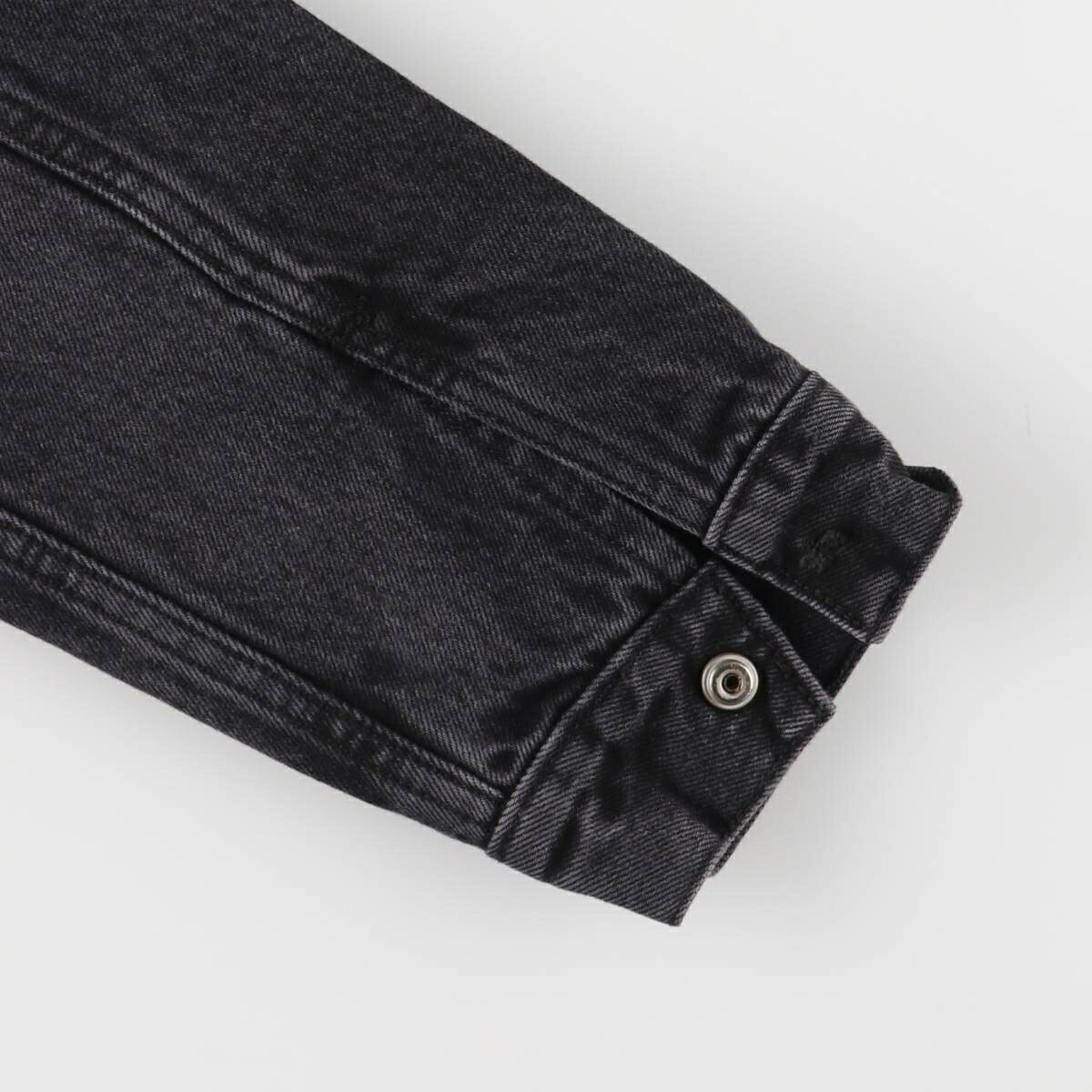 古着 リーバイス Levis ブラックデニムボアジャケット メンズM相当