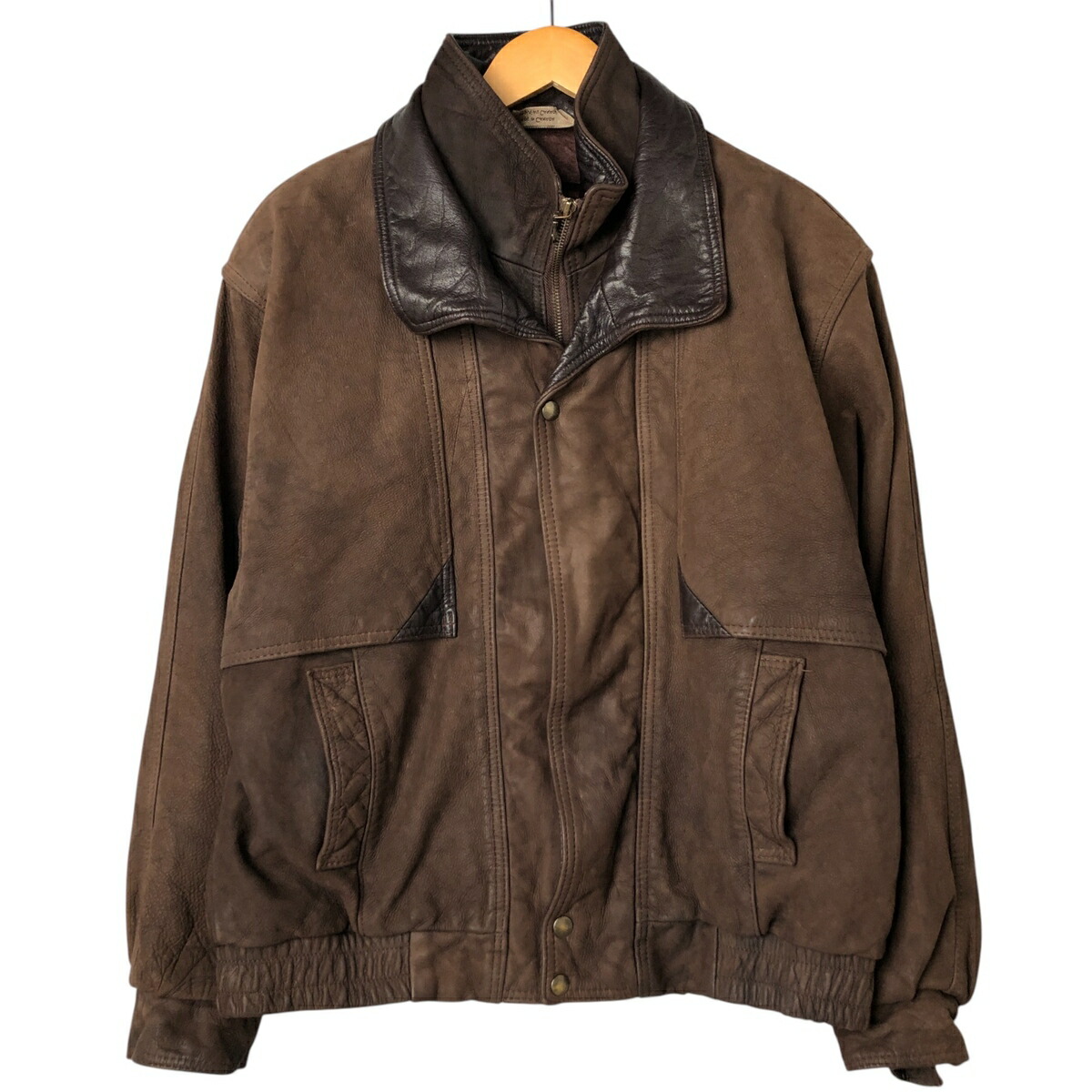古着 A&S selections レザージャケット カナダ製 メンズM相当