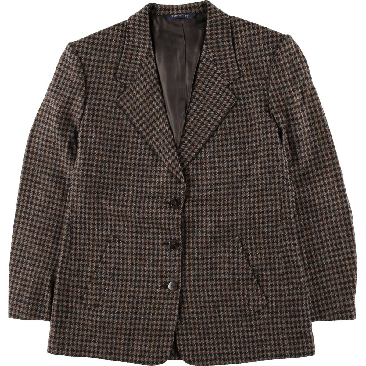 古着 バーバリー Burberrys 千鳥格子柄 ウールテーラードジャケット