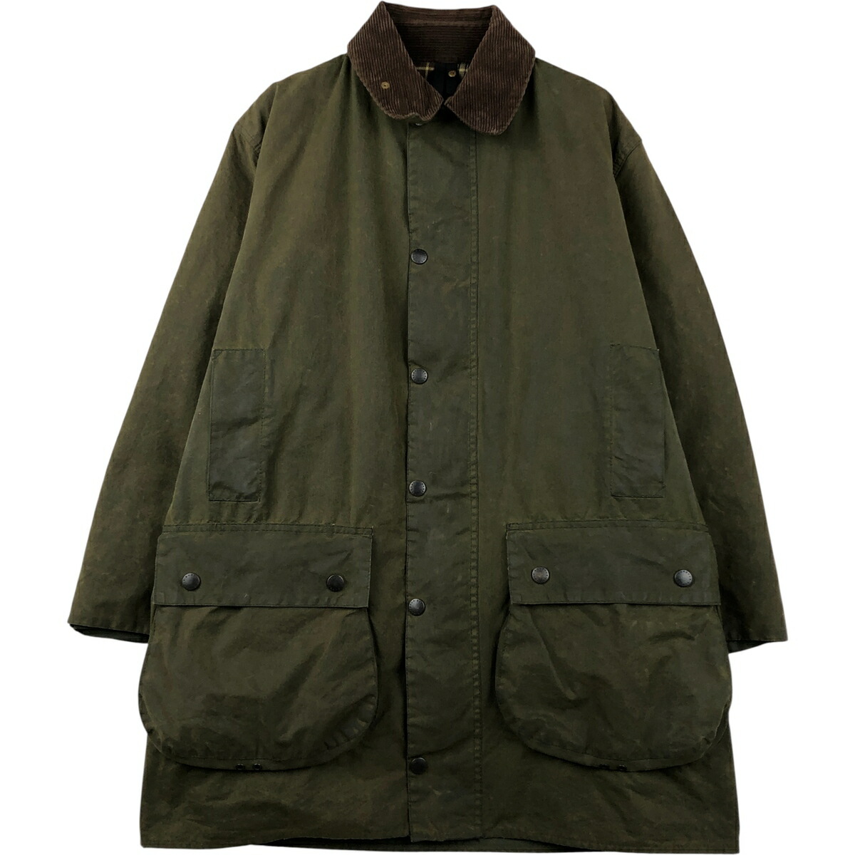 古着 90年代 バブアー Barbour BORDER ボーダー 旧3ワラント ワックス