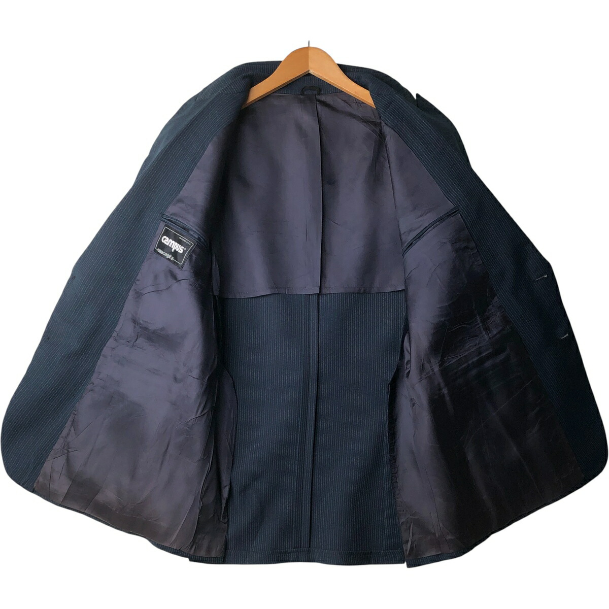 古着 campus concept z ストライプ柄 ピークドラペル テーラード