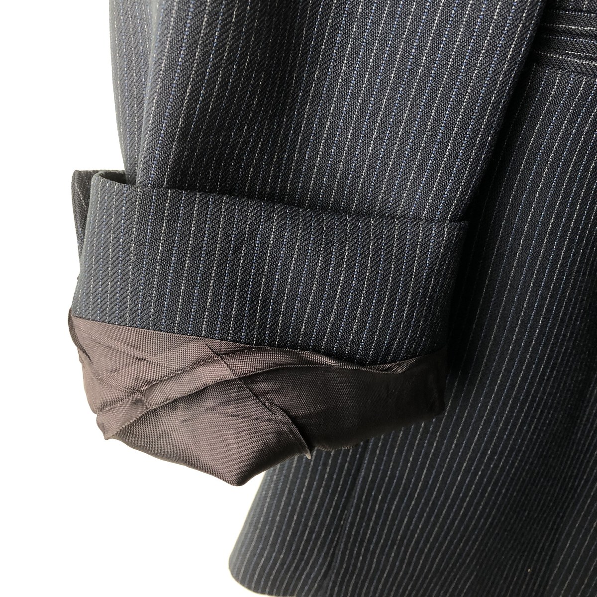 古着 campus concept z ストライプ柄 ピークドラペル テーラード