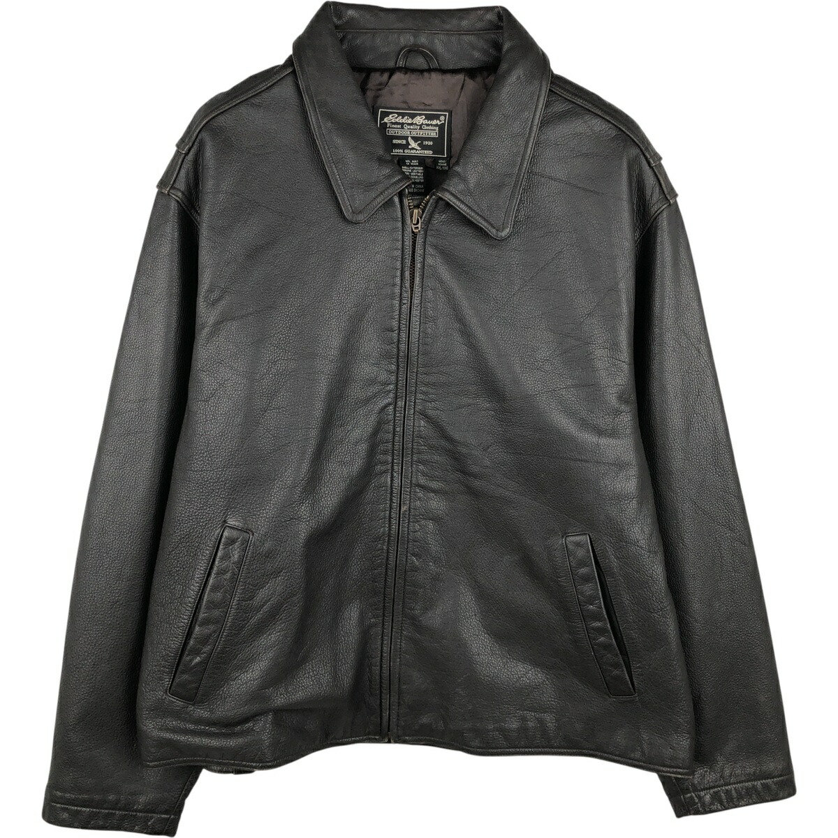 古着 エディーバウアー Eddie Bauer レザージャケット メンズXXL相当