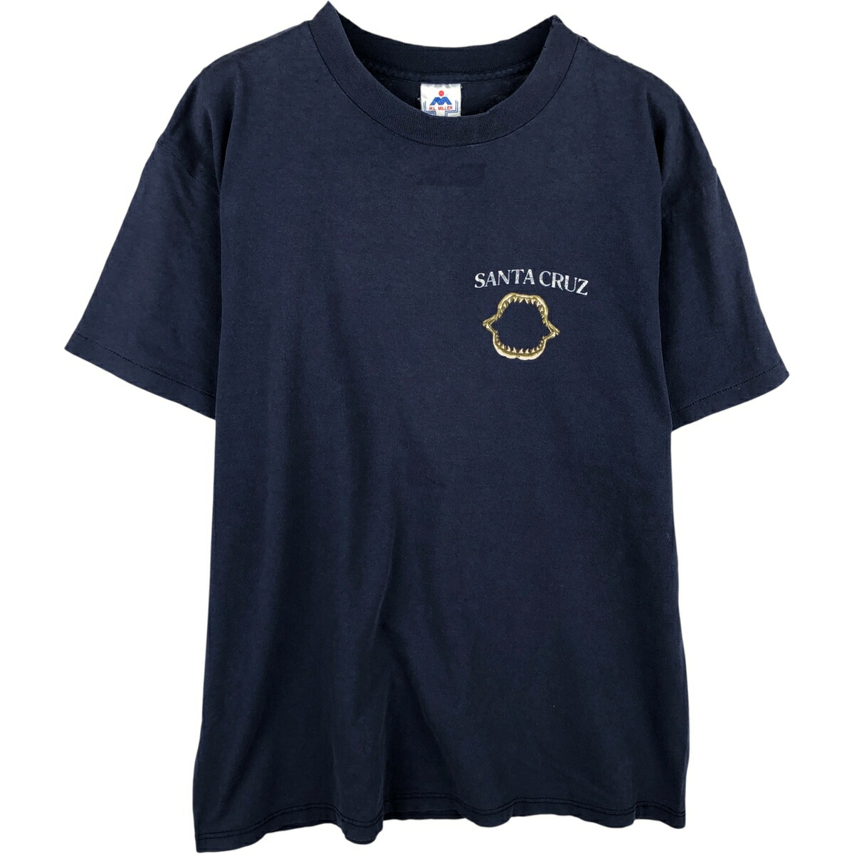 古着 H.L.MILLER SANTA CRUZ サンタクルーズ ロゴプリントTシャツ USA