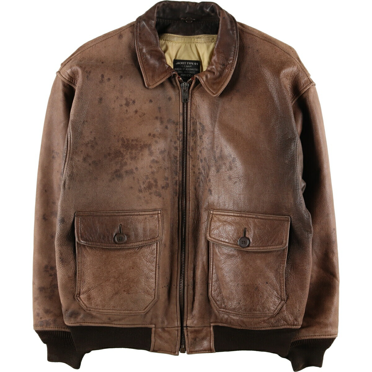 古着 アヴィレックス AVIREX G-1タイプ レザーフライトジャケット