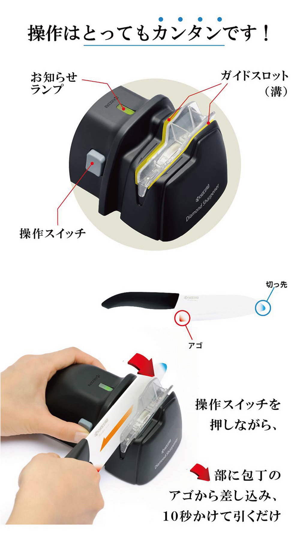 楽天市場】【楽天スーパーSALE 15%OFF】電動 包丁研ぎ器 電動