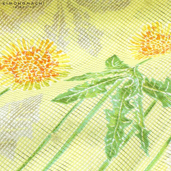 浴衣 レディース ブランド浴衣 単品 「みすゞうた M2216 星とたんぽぽ