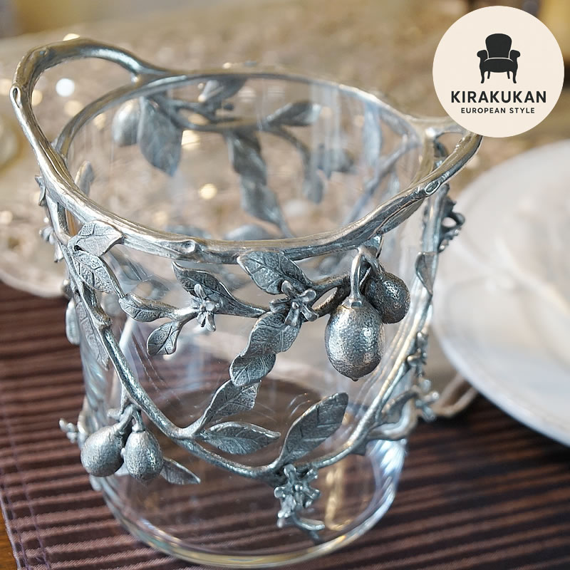 楽天市場】テーブルウェア AJ ピューター製 グラスオイルランプ M 6