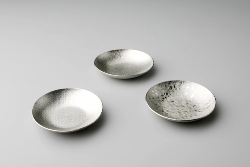 すずこざら 布目 能作 錫 おしゃれ 豆皿 銀 シルバー 金属製 錫製 新