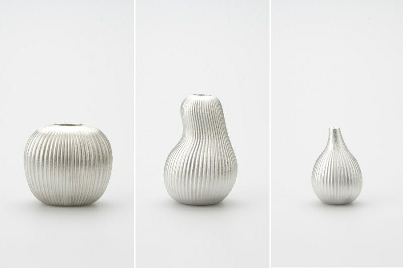 フラワーベース suzu いちじく 能作 錫 花器 花瓶 一輪挿し 金属 銀