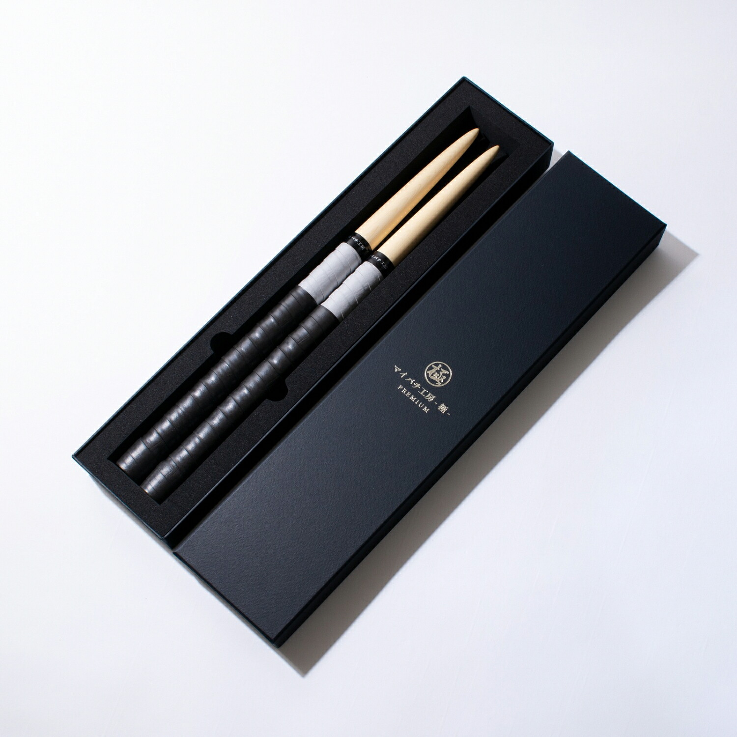 太鼓の達人 マイバチ 激黒朴 ロール処理型 極上品 高密度 金達人作成