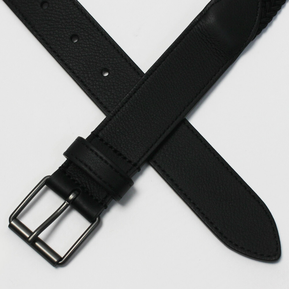 アンダーソンズ / Anderson's / レザー × ゴム メッシュ ベルト