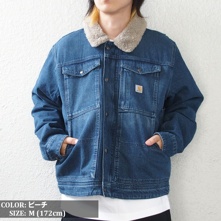 楽天市場】カーハート デニムジャケット リラックスフィット 裏ボア