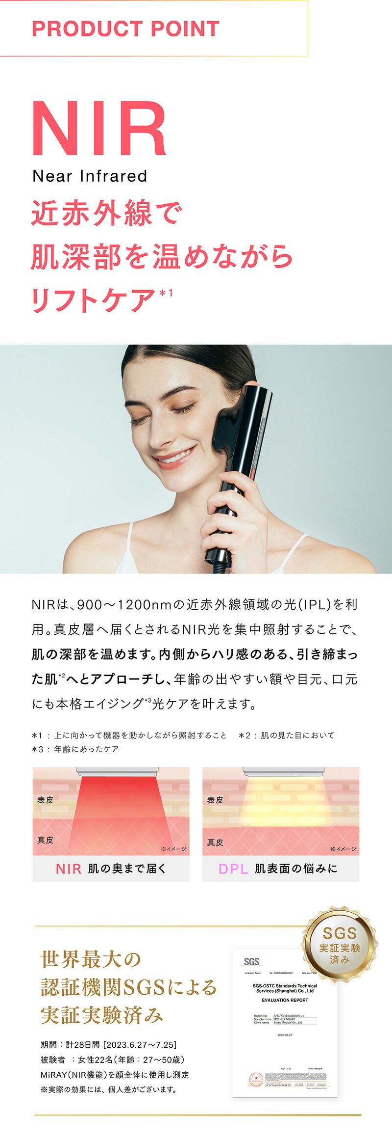 楽天市場】MYTREX MiRAY 専用 NIR リフトアタッチメント 【MYTREX公式