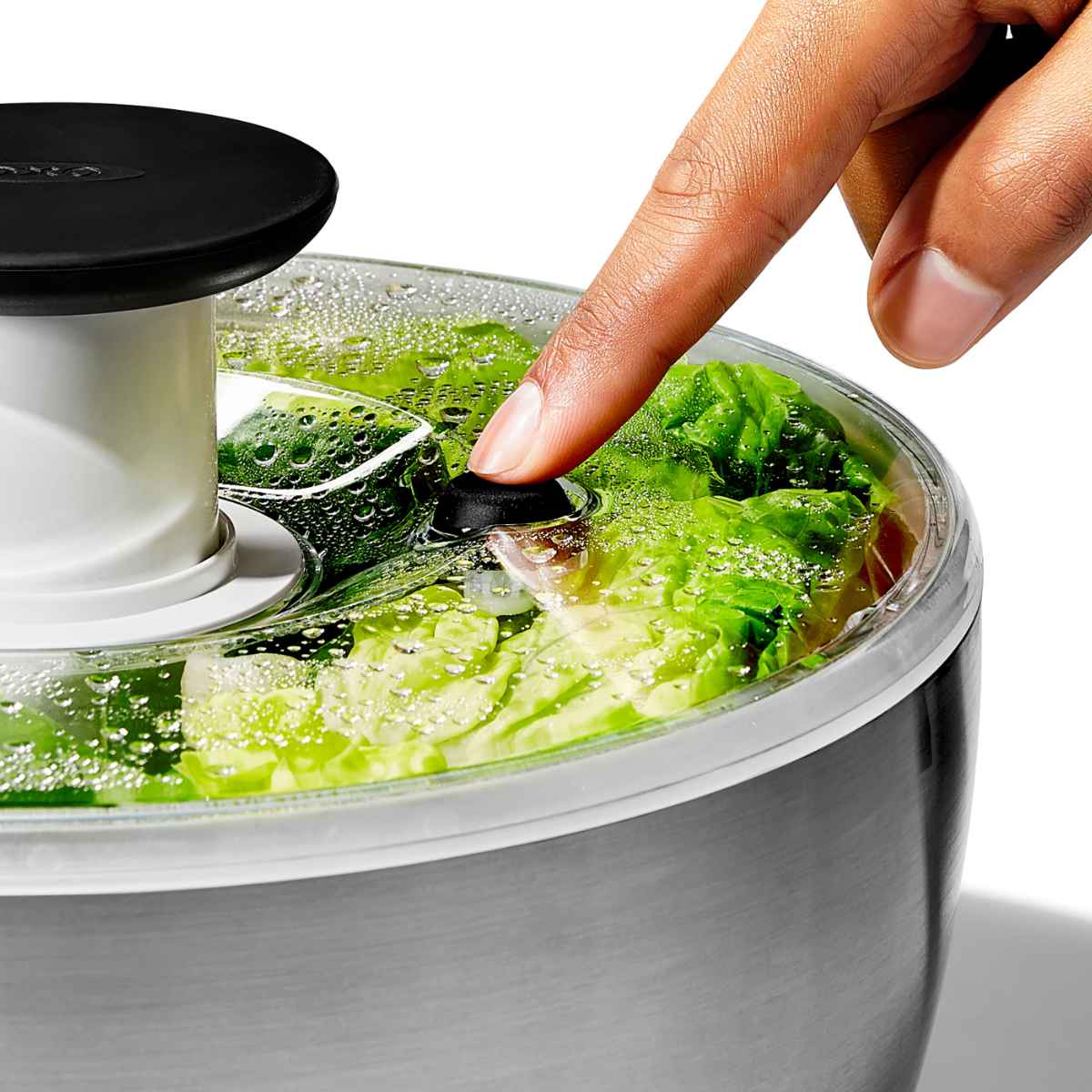 楽天市場】OXO ステンレスサラダスピナー 食洗機対応 野菜水切り器